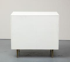 T H Robsjohn Gibbings Cane Brass and Lacquered Wood Chest by T H Robsjohn Gibbings for Widdicomb - 3286420