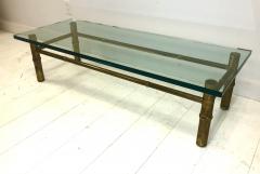 T H Robsjohn Gibbings Custom T H Robsjohn Gibbings Brass Coffee Table for Kandell Residence - 1878819