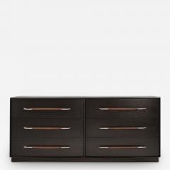 T H Robsjohn Gibbings Ebonized Dresser by T H Robsjohn Gibbings C 1950s - 2642523