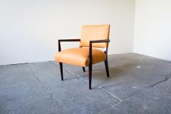 T H Robsjohn Gibbings Ebonized Wood Armchair - 3269880
