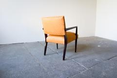 T H Robsjohn Gibbings Ebonized Wood Armchair - 3269882