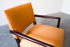 T H Robsjohn Gibbings Ebonized Wood Armchair - 3269884
