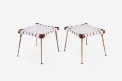 T H Robsjohn Gibbings Four Webbed Stools by Robsjohn Gibbings - 2079266