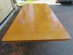 T H Robsjohn Gibbings Lovely T H RobsJohn Gibbing style Maple X Base Dining Table Mid Century Modern - 3031654