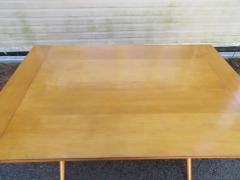 T H Robsjohn Gibbings Lovely T H RobsJohn Gibbing style Maple X Base Dining Table Mid Century Modern - 3031664