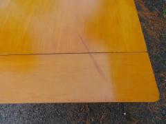 T H Robsjohn Gibbings Lovely T H RobsJohn Gibbing style Maple X Base Dining Table Mid Century Modern - 3031665
