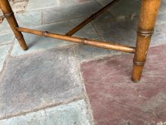 T H Robsjohn Gibbings Magnificent Faux Bamboo Mid Century Loveseat Settee Eaglesham Paisley - 4361891