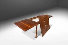 T H Robsjohn Gibbings Mid Century Modern Expansion Dining Table in Walnut by T H Robsjohn Gibbings - 3113676