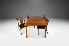 T H Robsjohn Gibbings Mid Century Modern Expansion Dining Table in Walnut by T H Robsjohn Gibbings - 3113682