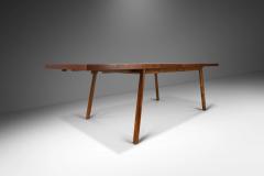 T H Robsjohn Gibbings Mid Century Modern Expansion Dining Table in Walnut by T H Robsjohn Gibbings - 3113708