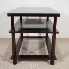 T H Robsjohn Gibbings Mid Century Style Three Tiered End Tables with a Hole in the Base - 288895