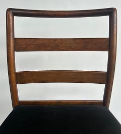 T H Robsjohn Gibbings Mid century T H Robsjohn Gibbings 4209 Ladder back Chairs for Widdicomb Pair - 4523031