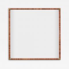 T H Robsjohn Gibbings Mirror with Cane Wrapped Frame by T H Robsjohn Gibbings - 179267
