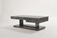 T H Robsjohn Gibbings Modernist Low Profile Cerused Coffee Table - 2588081