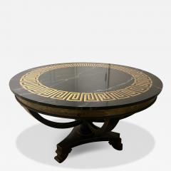 T H Robsjohn Gibbings POST MODERN GREEK KEY TROMP LOEIL DINING TABLE - 3907951