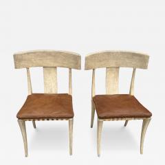 T H Robsjohn Gibbings Pair of Klismos Chairs Attr to t h Robsjohn Gibbings - 4594852