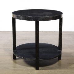 T H Robsjohn Gibbings Pair of Mid Century Modern Cerused Walnut Tables by T H Robsjohn Gibbings - 3040931