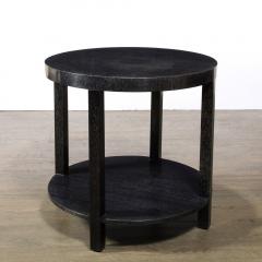 T H Robsjohn Gibbings Pair of Mid Century Modern Cerused Walnut Tables by T H Robsjohn Gibbings - 3040979
