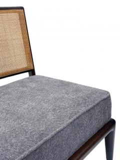 T H Robsjohn Gibbings Pair of Mid Century Modern Slipper Lounge Chairs Attr to Robsjohn Gibbings - 3313796