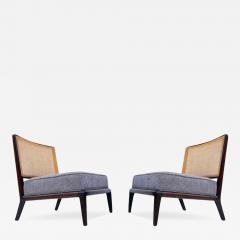 T H Robsjohn Gibbings Pair of Mid Century Modern Slipper Lounge Chairs Attr to Robsjohn Gibbings - 3315766