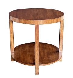 T H Robsjohn Gibbings Pair of Mid century Light Mahogany Circular Side Tables by Robsjohn Gibbings - 2986395