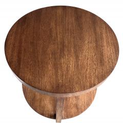 T H Robsjohn Gibbings Pair of Mid century Light Mahogany Circular Side Tables by Robsjohn Gibbings - 2986398