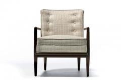 T H Robsjohn Gibbings Pair of T H Robsjohn Gibbings Lounge Chairs in Romo Fabric for Widdicomb - 2820529