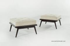 T H Robsjohn Gibbings Pair of T H Robsjohn Gibbings for Widdicomb Ottomans - 253254