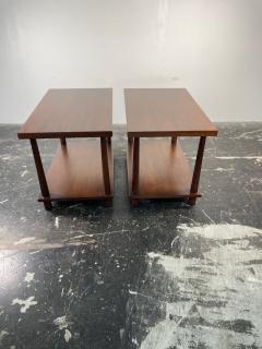 T H Robsjohn Gibbings Pair of T H Robsjohn Gibbings for Widdicomb Reverse Tapered Legs End Tables - 3868943