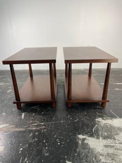 T H Robsjohn Gibbings Pair of T H Robsjohn Gibbings for Widdicomb Reverse Tapered Legs End Tables - 3868945