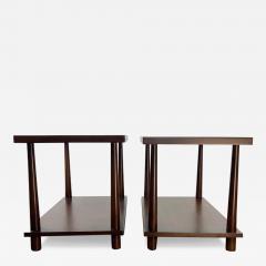 T H Robsjohn Gibbings Pair of T H Robsjohn Gibbings for Widdicomb Reverse Tapered Legs End Tables - 3871417