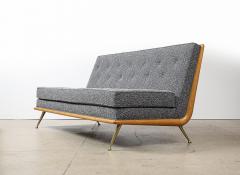 T H Robsjohn Gibbings Rare Armless Sofa by T H Robsjohn Gibbings for Widdicomb Furniture Co  - 4524965