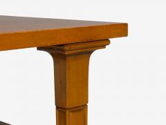 T H Robsjohn Gibbings Rare Trapeza End Table Walnut Greece 1960s - 4793491