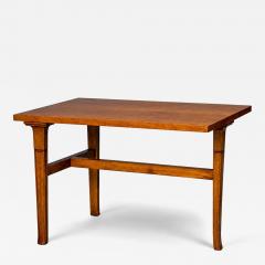 T H Robsjohn Gibbings Rare Trapeza End Table Walnut Greece 1960s - 4796100