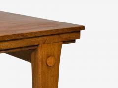 T H Robsjohn Gibbings Rare Trapeza End Table Walnut Greece 1960s - 4793553