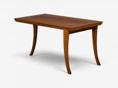 T H Robsjohn Gibbings Rare Trapeza End Table Walnut Greece 1960s - 4793554