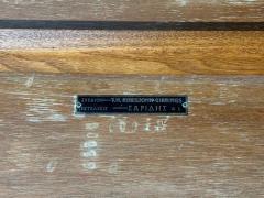 T H Robsjohn Gibbings Rare Trapeza End Table Walnut Greece 1960s - 4793555