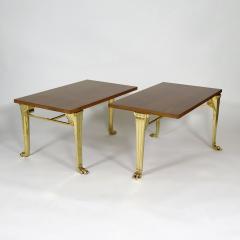 T H Robsjohn Gibbings Rare pair of Trapeza tables - 2620542