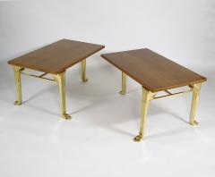 T H Robsjohn Gibbings Rare pair of Trapeza tables - 2620543