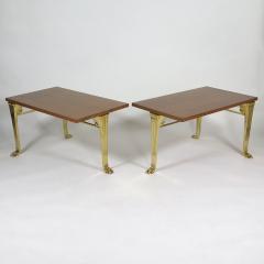 T H Robsjohn Gibbings Rare pair of Trapeza tables - 2620544