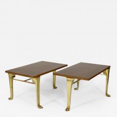 T H Robsjohn Gibbings Rare pair of Trapeza tables - 2626178