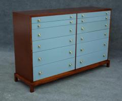 T H Robsjohn Gibbings Restored T H Robsjohn Gibbings for Widdicomb 12 Drawer Dresser Blue Mahogany - 3451870