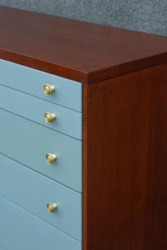 T H Robsjohn Gibbings Restored T H Robsjohn Gibbings for Widdicomb 12 Drawer Dresser Blue Mahogany - 3451886