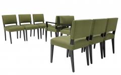 T H Robsjohn Gibbings Robsjohn Gibbings Dining Chairs in Donghia Upholstery - 4122391