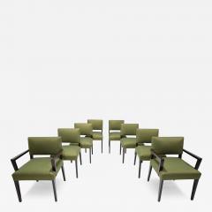 T H Robsjohn Gibbings Robsjohn Gibbings Dining Chairs in Donghia Upholstery - 4122423