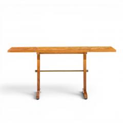 T H Robsjohn Gibbings Robsjohn Gibbings for Widdicomb Bleached Mahogany Dropside Console Table - 4691147