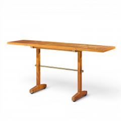 T H Robsjohn Gibbings Robsjohn Gibbings for Widdicomb Bleached Mahogany Dropside Console Table - 4691148