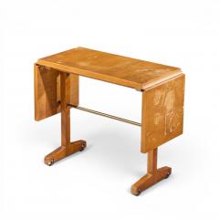 T H Robsjohn Gibbings Robsjohn Gibbings for Widdicomb Bleached Mahogany Dropside Console Table - 4691154