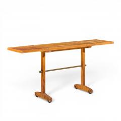 T H Robsjohn Gibbings Robsjohn Gibbings for Widdicomb Bleached Mahogany Dropside Console Table - 4691235