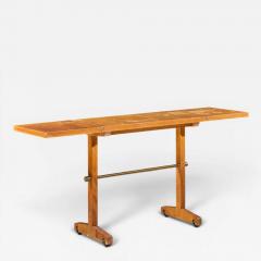 T H Robsjohn Gibbings Robsjohn Gibbings for Widdicomb Bleached Mahogany Dropside Console Table - 4691242